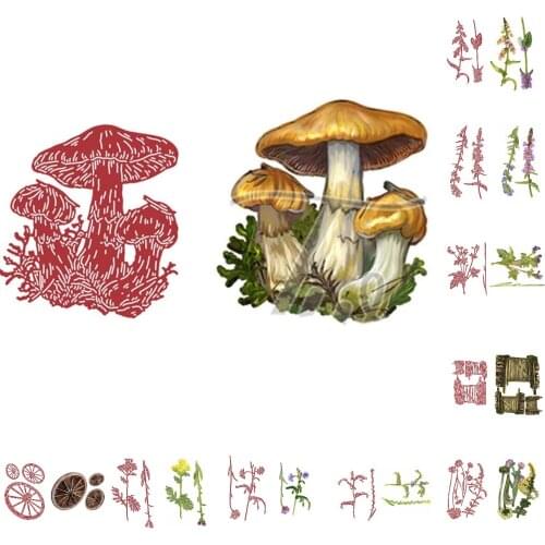 Flower Grasses Wheel Metal Cutting Dies for DIY Scrapbooking Crafts Die Make Photo Album Template Handmade Decoration Big Die