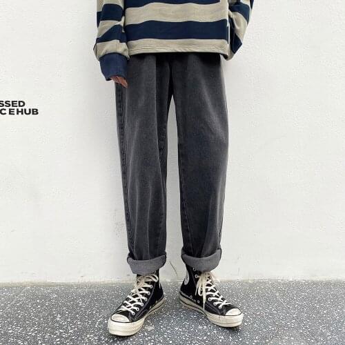 Korean Fashions Oversized Clothes 3Xl Men Spring Blue Jeans Harajuku 2021 Mens Streetwear Baggy Harem Denim Pants Male