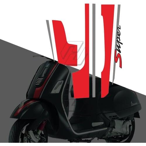 Motorcycle Decals Kit Case for Vespa GTS 300 Super 2008-2018 and GTV GTS 250 300 300ie
