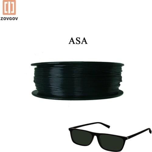ASA ZOVGOV 3D Filament 1.75mm 3d Printer Impressoras Laser 1kg /Plastic Spool Fila Consumables Material UV Resistance