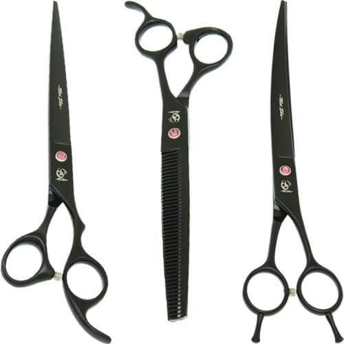 Meisha 8 inch Pet Grooming Scissors Dogs Hairdressing Cutting Thinning Curved Shears Professional Pets Groomer Clippers B0054A