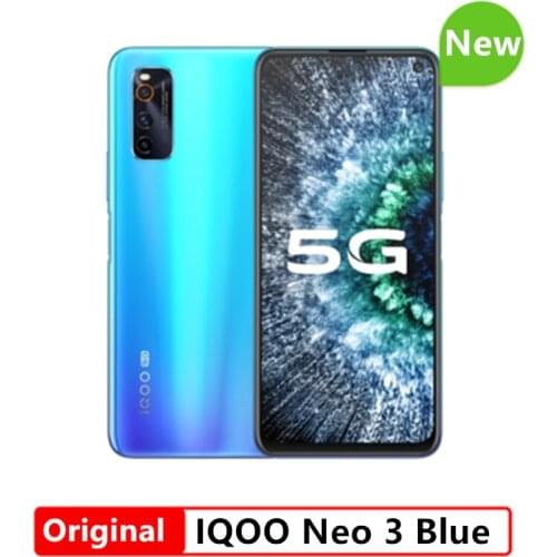 Original Vivo iQOO Neo 3 Smartphone 8GB 256GB Snapdragon 865 4500mAh 44W Dash Charging 144Hz Screen Refresh Rate NFC MobilePhone