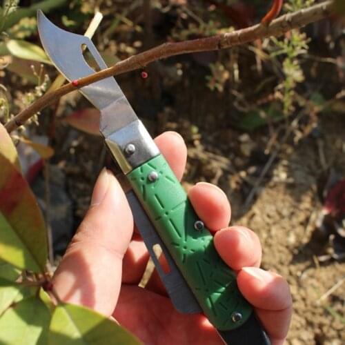 Peeler lifter bark plant Fruit Seedling Cut nursery budding Prun Cutter Tool fold knife Graft rose blade Tree