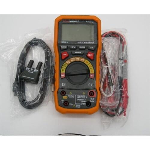 PEAKMETER PEAKMETER MS8236 6000 Counts Digital Multimeter with T-RMS / USB 1000V 10A 60M Ohm 100mF 10MHz Duty cycle Temperature