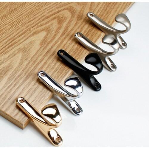 Retro Cloth Hanger Bathroom Toilet Metal Single Hook Wall Door Hanger for Hanging Clothes Hat Coat Zinc Alloy Clothes Hanger