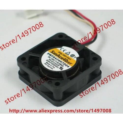 SANYO DENKI 9WF0424H7D04 DC 24V 0.085A 3-wire Server Cooling Fan