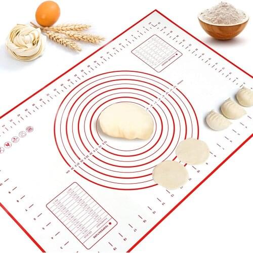 80x60cm Silicone Mat Kneading Pad Nonstick Rolling Dough Mat with Scale Kitchen Cooking Pastry Sheet Oven Liners Bakeware Tools