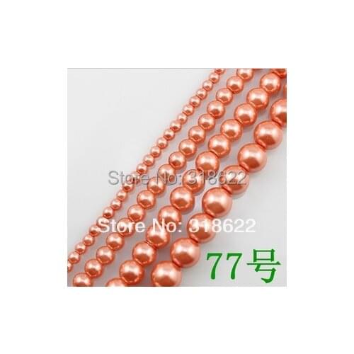 Color 77 Loose Glass Pearl Beads 4mm -16mm Jewelry Findings loose beads Jewelry Accessories