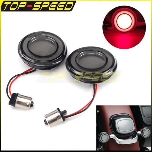 Tracer LED Rear Smoke Turn Signal Conversions Bullet Style For Harley Road Glide Road King Tri Glide Fat Boy Softail Sportster
