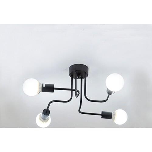 Vintage Industrial Loft Chandelier With 4 Lights for Living Room Vintage Industrial Loft Nordic Ceiling Lamps for Home Lighting