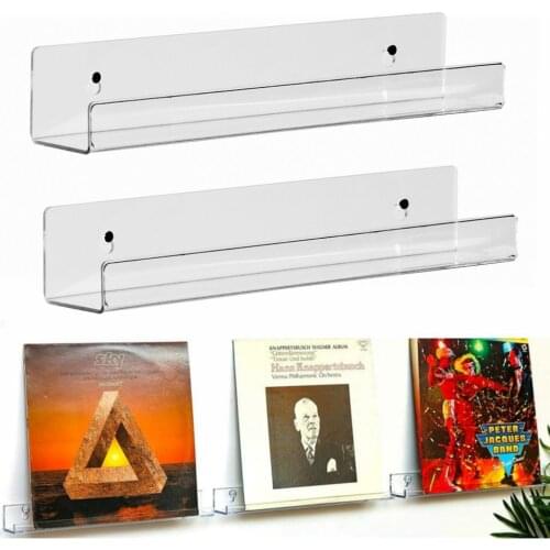 High Quality Acrylic Vinyl Storage Wall Mount Display Holder For LP Record