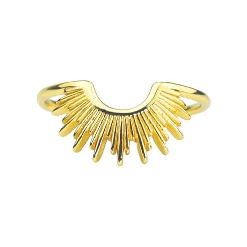 CANNER C-shaped Smooth Line Semicircle Ring 925 Sterling Silver Anillos Gold Rings For Women Luxury Fine Jewelry Wedding Rings