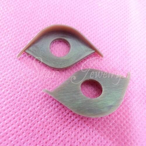200pcs 16mm single toy eyelid brown color fit for 16mm toy eyes