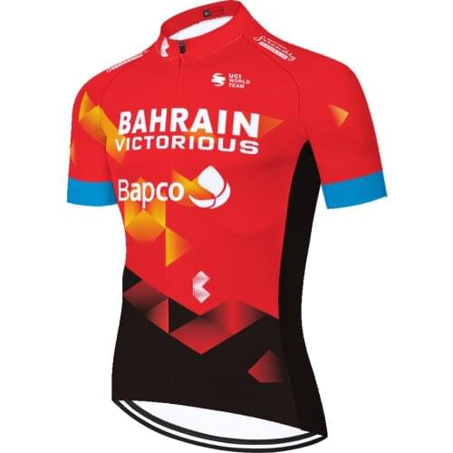2021 team BAHRAIN Ropa Ciclismo Hombre Jersey Ciclismo Camiseta Ciclismo Masculino Cycling Jersey Mallot Ciclismo Hombre Verano