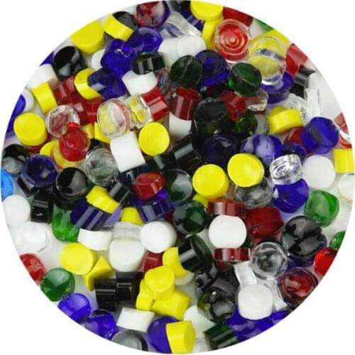 28g/Set Mixed Beautiful Millefiori Glass Fusing Glasses Microwave Kiln Accessories for DIY Craft Decoration