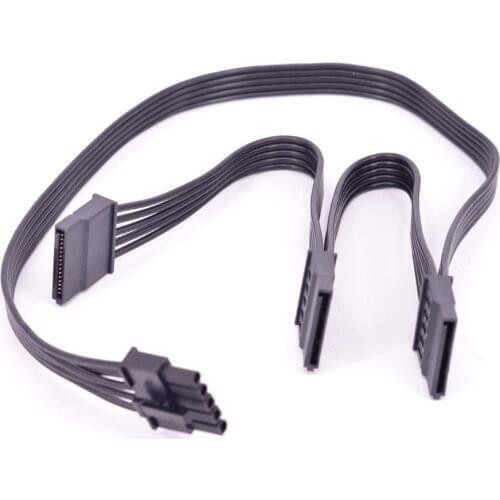5Pin 1 to 3 SATA 15Pin Female Power Supply Cable for Cooler Master MasterWatt 450 550 650 750 TUF Gaming Edition Modular PSU