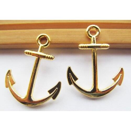 50pcs 24mmx31mm Antique Silver/Antique Bronze/Golden Anchor Connector Pendant Charm/Finding,for Bracelet,DIY Jewellry Accessory