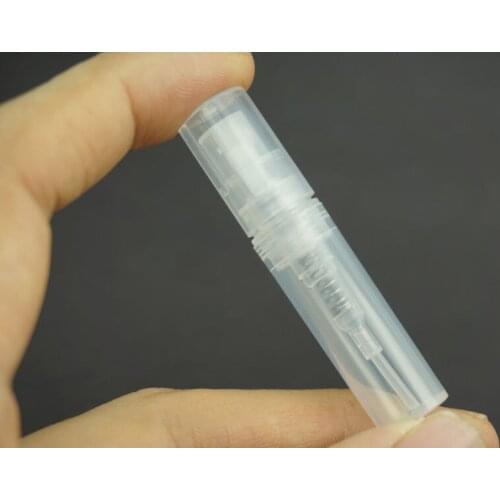 50Pcs/Lot New Travel Spray Bottle Transparent Plastic Perfume Atomizer Empty Clear 2ml
