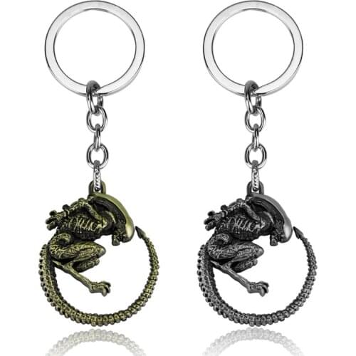 ZXMJ Aliens Predator AVP Keychain keyring Alien Queen pendant keyring Accessories Key Chains Alien llaveros For Fans Gift hot