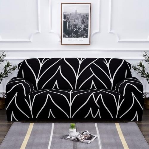 Black color Sofa Couch Cover Tight Wrap All-inclusive Slip-resistant Sofa Covers For Home Living Room Funda Sofa Cubre