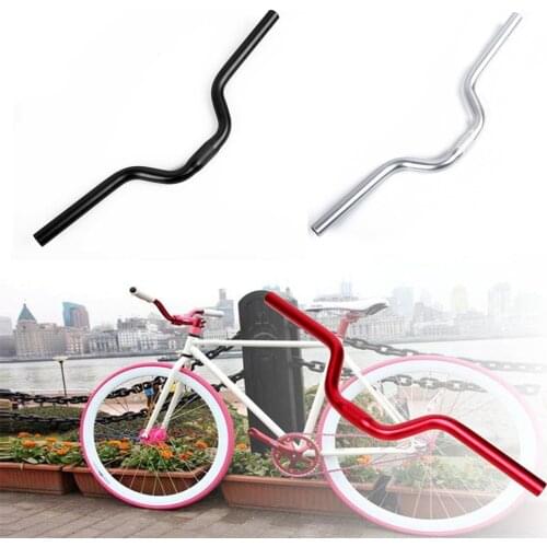 Fixed Gear Fixie Bike Bicycle Cycling Alloy Riser Handlebar Handle Bar 25.4mm