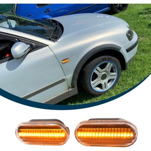 Canbus Amber Yellow Smoke Side Marker Lights Turn Signal Lights led Indicator For VW Golf 3 4 MK3 MK4 Passat 3BG Polo 6N 9N Bora