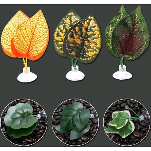 Artificial Aquarium Leaf Decoration Betta Fish Rest Spawning Ornamental Plant Betta Fish Play Relax Hide Leaf Hammock Landscape