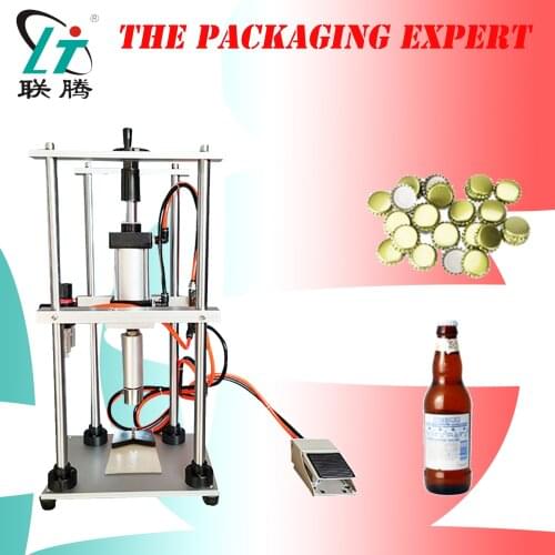 Pneumatic Crown Beer Cap Capper Soda Water Steamwater Carbonated Drinks Bottle Lid Locking Lock Capping Machine Free Shipping