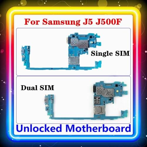 For Samsung Galaxy J5 J500F Motherboard Single/Dual SIM With Full Chips Logic Board Mainboard Original Replaced J500FD/DS