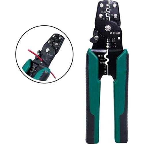 Multi Crimping Pliers Wire Stripper Cutter Decrustation Pliers Snap Terminal Crimping Cutting Tools Wire Stripper Mini Hand Tool