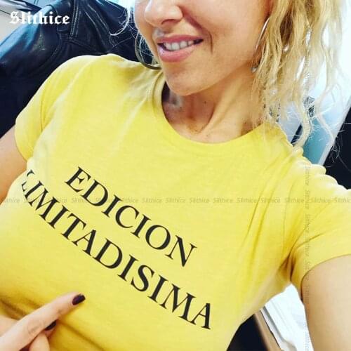 LIMITED EDITION Fashion T-shirt Women shirt Summer clothes Streetwear Casual lady tshirt Girl Gift Camiseta Feminina
