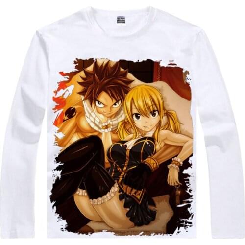 Feari Teiru T-Shirt Igneel Shirt men Cool Long sleeves t-shirts anime and manga Printed T Shirts costumes mens coolprint