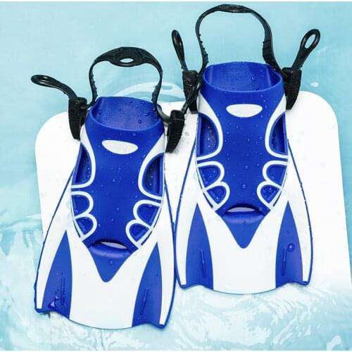 New Men Women Adjustable Fins Non-slip TRP Swimming Diving Shoes Professional Flipper Snorkeling Short Fins Diving Equipment