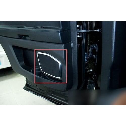 Door speaker sound interior loudspeaker car stereo cover trim car styling sticker for Ford EXPLORE 11-14 chrome Car accessories