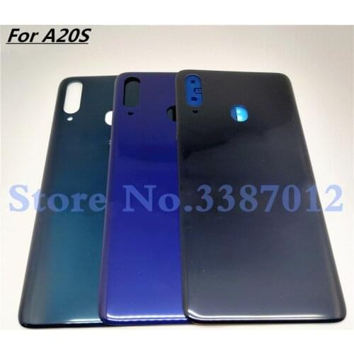 New Original Back Battery Cover Rear Door Housing For Samsung Galaxy A20s With Logo