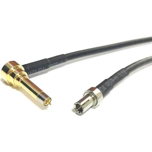 New Wireless Modem Wire MS156 Right Angle To TS9 Male Plug Connector RG174 Cable 20CM 8" Pigtail Fast Ship