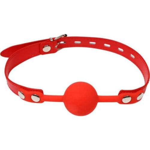 Couple Silicone Gag Ball BDSM Bondage Restraints Open Mouth Breathable Sex Ball Harness Strap Gag Sex Toy for Women S0224