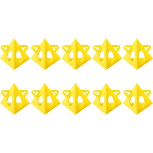 10Pcs/Set Woodworking Accessories Wood work Tools Portable Pyramid Stands Carpenter Paint Tools Triangle Paint Pads Feet Yellow