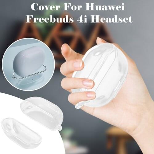 Clear TPU Protective Case Cover Shock Resistant For Huawei Freebuds 4i Headphone
