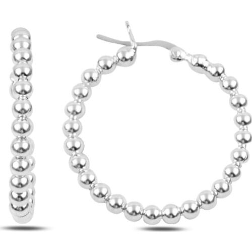 Silverlina Silver 30mm Bulk Ring Earrings