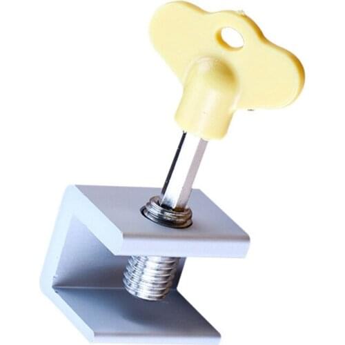 Silver Window Lock Hex wrench Push pull Aluminum frame Restrictor Children Home