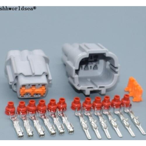 Shhworldsea 6 Pin 6185-1175 PB291-06127 PB291-06127 Automotive Electrical Headlight Socket Light Lamp Connector For Nissan