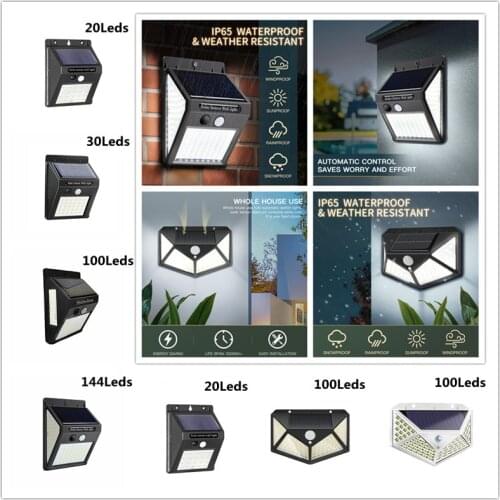 Outdoor LED Solar Light Motion Sensor Waterproof Sunlight Garden Decoration Street Lights Garden Lights Outdoor Solar Wall Lamp
