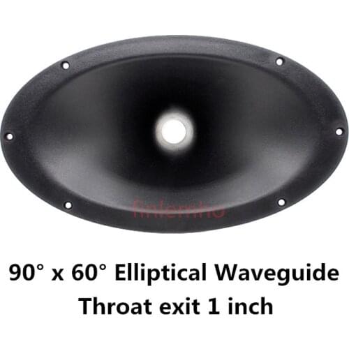 1PC Speaker Tweeter Horn 1" Throat Oval Treble Waveguide 90° x 60° For IMPACT-X15 Professional Audio Woofer Home Theater