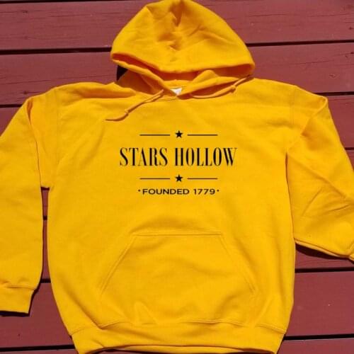Stars Hollow Letter Print Hoodies Gilmore Girls slogan Hoodie Women Hipster Gift Pullover Inspired Funny Clothing Dropshipping