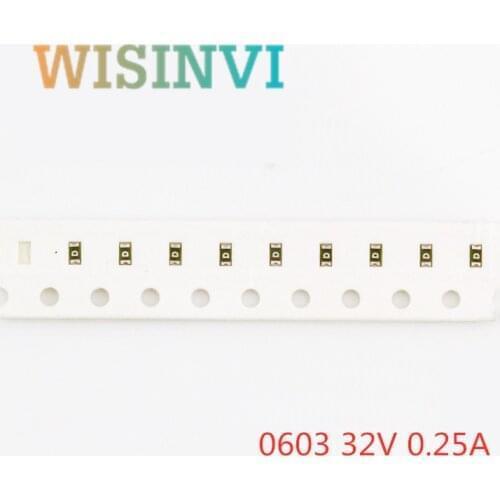 100PCS LF Surface Mount Fuse 0467 467 SMD Very Fast Acting 0603 32V 0.25A 0.375A 0.5A 0.75A 1A 1.25A 1.5A 2A 2.5A 3A 3.5A 4A 5A