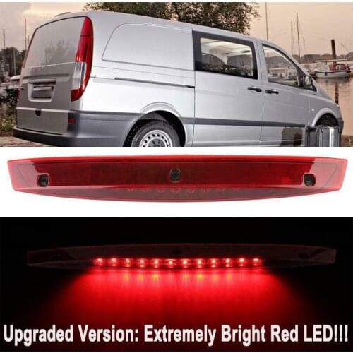 12/24V Auto LED 3rd Third High Level Brake Light Flash for Mercedes-Benz Vito Viano W639 ED Additional Brake Lights A6398200056