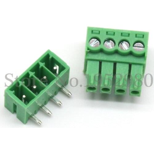 20 Set 3.5MM PCB Pluggable Terminal Block Connectors 11P 12P Right Angle KF15EDG-3.5 Copper Green RoHS