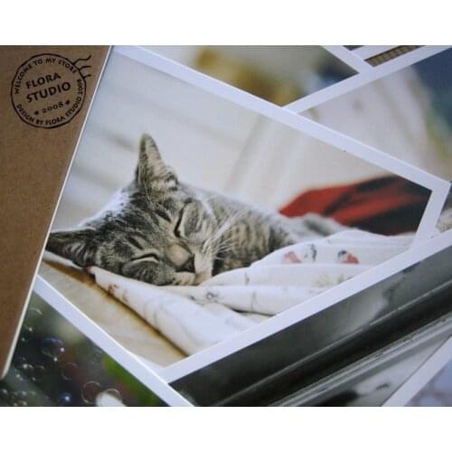 28pcs/pack Cute Novelty Animal Style Cat Creative Gift Random Postcard Birthday Card Gift