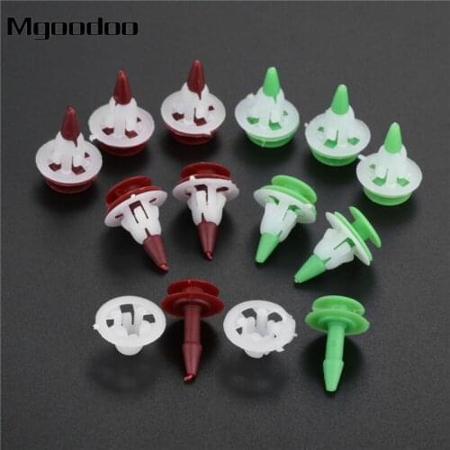 50Pcs 10mm Auto Guard Plate Fastener Car Decorative Pin Car Door Plastic Rivet Fixed Clip Retainers For Nissan 17.5mm Diameter